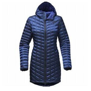 The North Face Women’s Blue Black ThermoBall Parka II Insulated Jacket